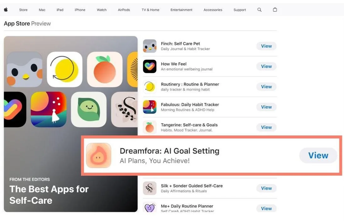 드림포라 앱스토어